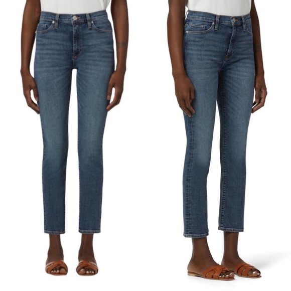 Hudson Jeans Denim - Hudson || Barbara High Waist Straight Jeans Omega Wash Blue 28